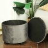 Premium Round Velvet Ottoman