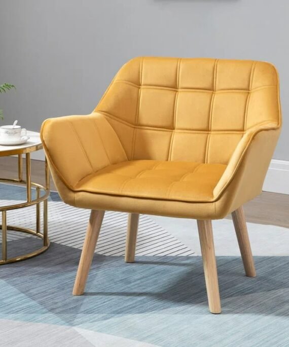 Angled Upholstered Chair