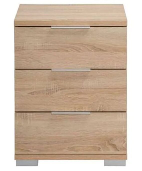 Modern 3 Drawer Bedside Table
