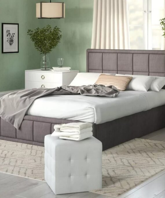 Padded Headboard Double Bed