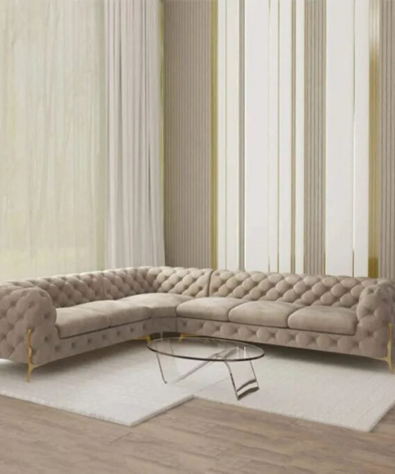 Luxury Tufted Corner Sofa