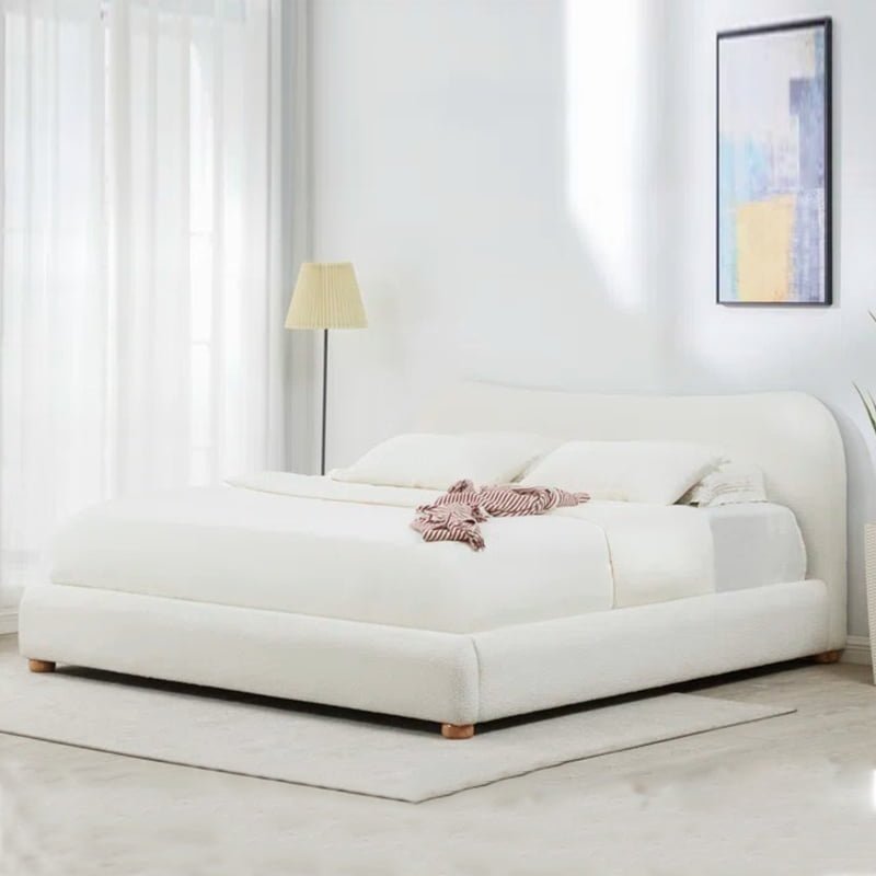 Premium Curve Upholstered Bed
