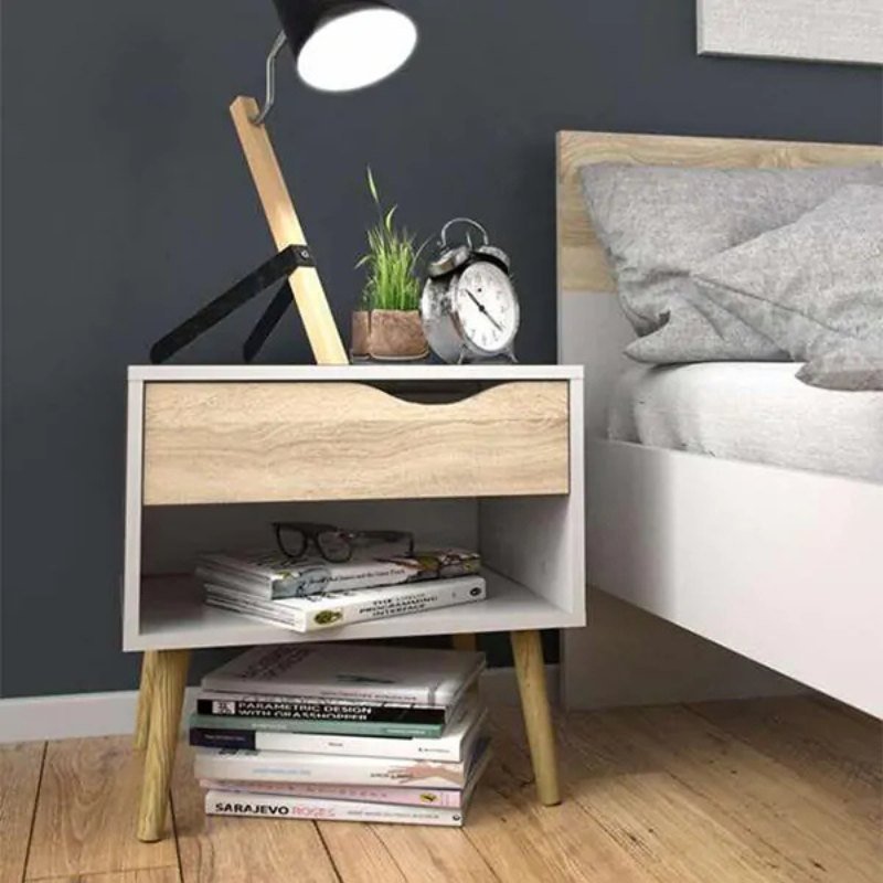 High-Quality Bedside Table with 2 Drawers