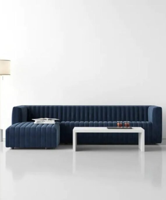 Luxury Channel Tufted Sectional Sofa