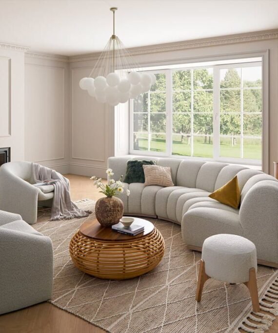 Comfortable & Classic Sectional Sofa