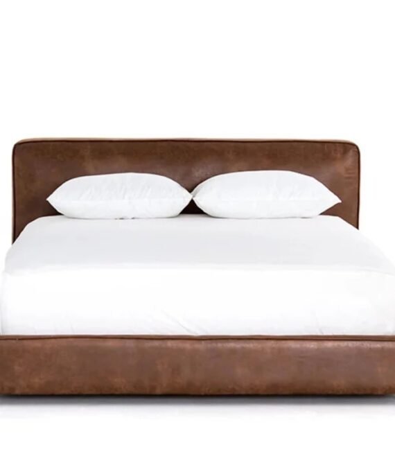 Luxury Vintage Leather Bed