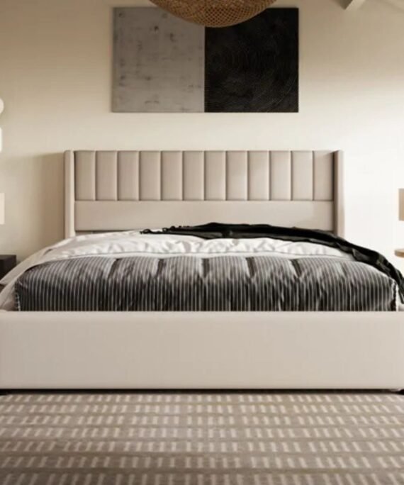 Modern Beige Double Bed