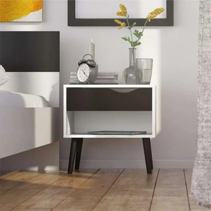 Modern Nightstand Table with 1 Drawer