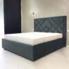 Modern Velvet Upholstered Bed - Image 3