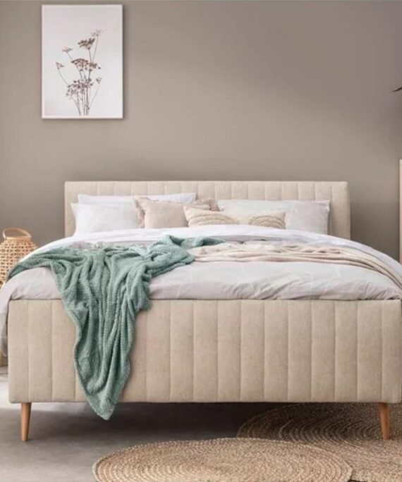 Modern Vertical Lined Double Bed